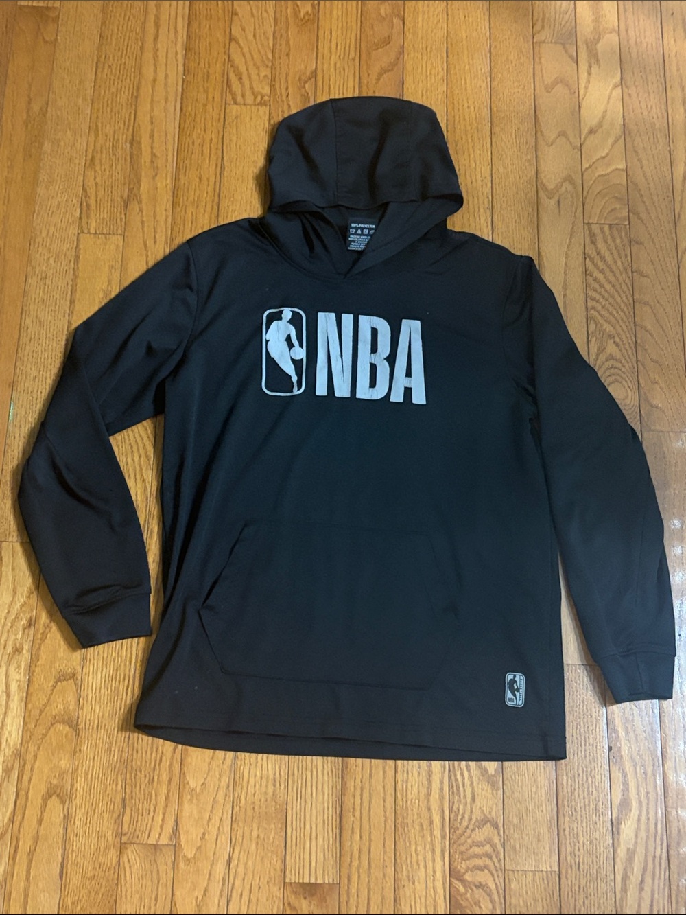 NBA Black Hoodie with Silver Logo Kids Sweatshirt